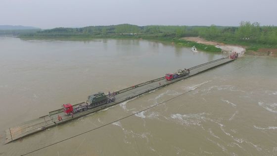 Carriageway 5m Military Pontoon Bridge Power Pontoon Bridge