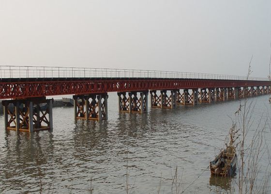3.15m / 4.2m Heavy Bailey Bridge Parts Galvanized Steel Bridge