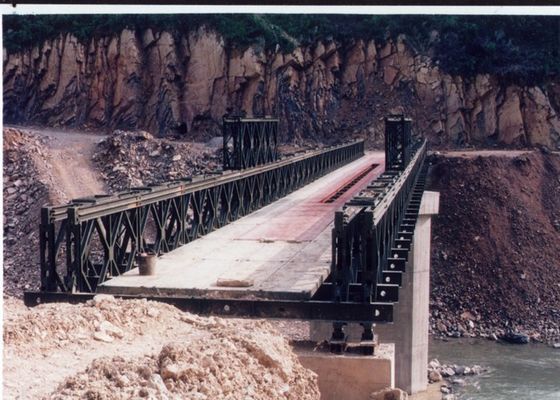 portable Temporary Steel Bridge Army Bailey Bridge modular design
