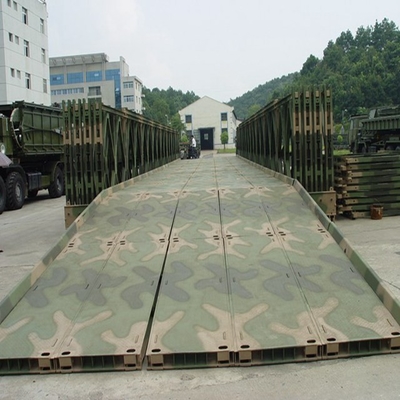 Single Lane 30ft-200ft Bailey Bridge , Temporary Modular Bridge